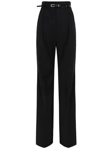 Black Marusca High Waist Trousers Pants 005 1208833 - MAX MARA - BALAAN 1