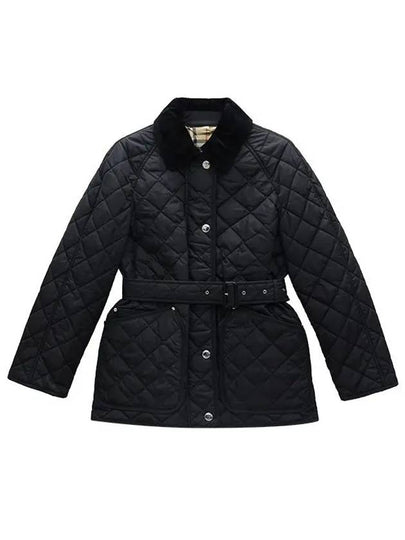 Diamond Quilted Nylon Jacket Black - BURBERRY - BALAAN 2