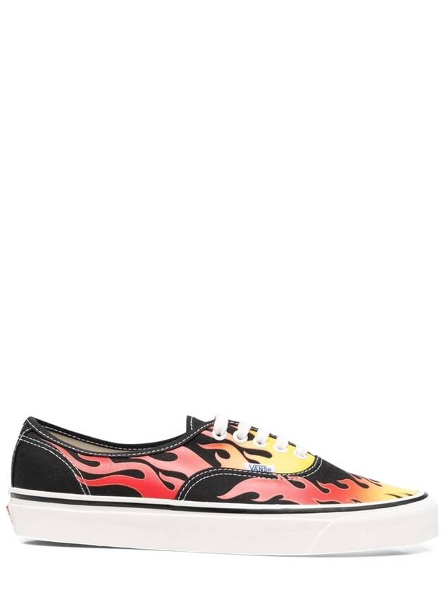 Flame Print Lace-up Low Top Sneakers - VANS - BALAAN 3