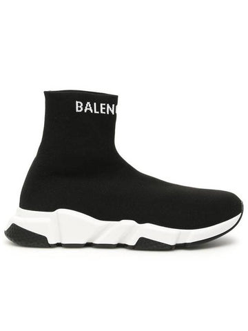 Speed ​​Logo High Top Sneakers Black - BALENCIAGA - BALAAN 1