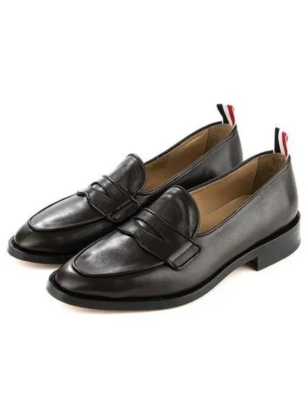 Grosgrain Loop Trim Loafers Brown - THOM BROWNE - BALAAN 2