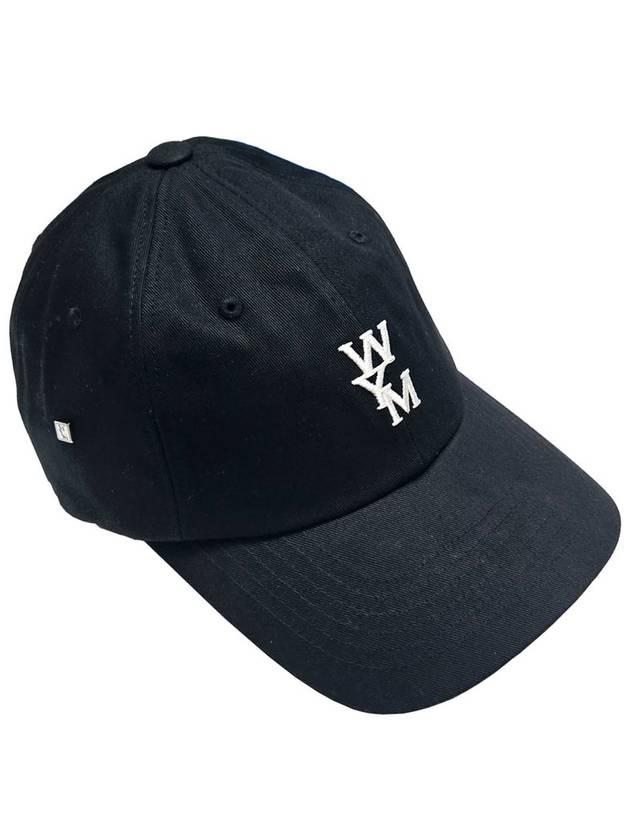 Embroidered Logo Cotton Ball Cap Black - WOOYOUNGMI - BALAAN 2