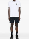 Pique Stretch Cotton Short Sleeve Polo Shirt White - STONE ISLAND - BALAAN 5