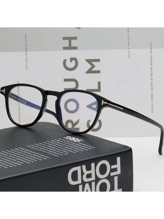 Blue light blocking glasses frame TF5899B 001 Light horn rim men women fashion eye protection - TOM FORD - BALAAN 2