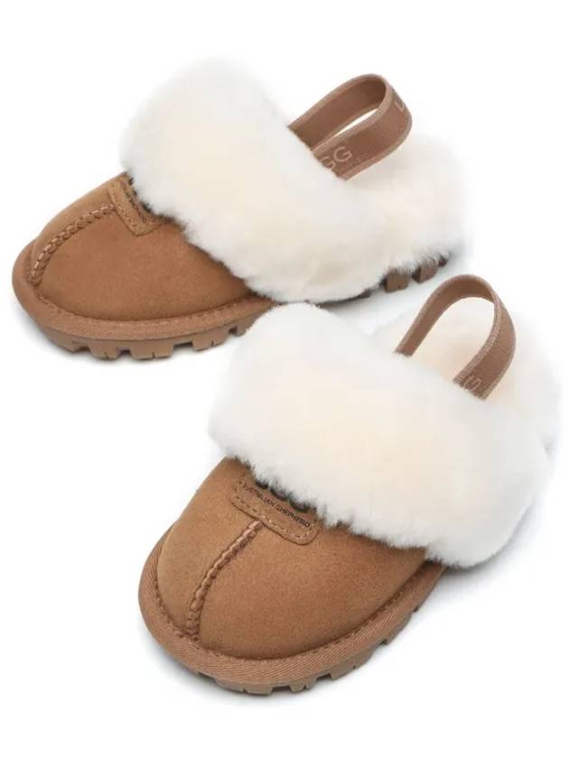 Suzy Slippers Fur Sandals Kids Ugg AS2038K Chestnut - EVER AUSTRALIA UGG - BALAAN 2