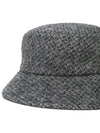 mini embroidered logo bucket hat gray - ISABEL MARANT - BALAAN.