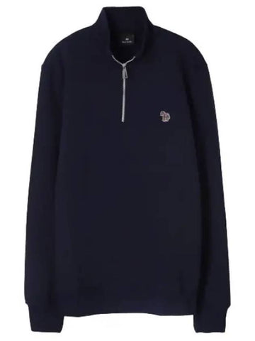 Zebra Patch Zip Neck Sweatshirt Men - PAUL SMITH - BALAAN 1