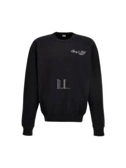 Logo Print Cotton Sweatshirt Light Black - SPORTY & RICH - BALAAN 2