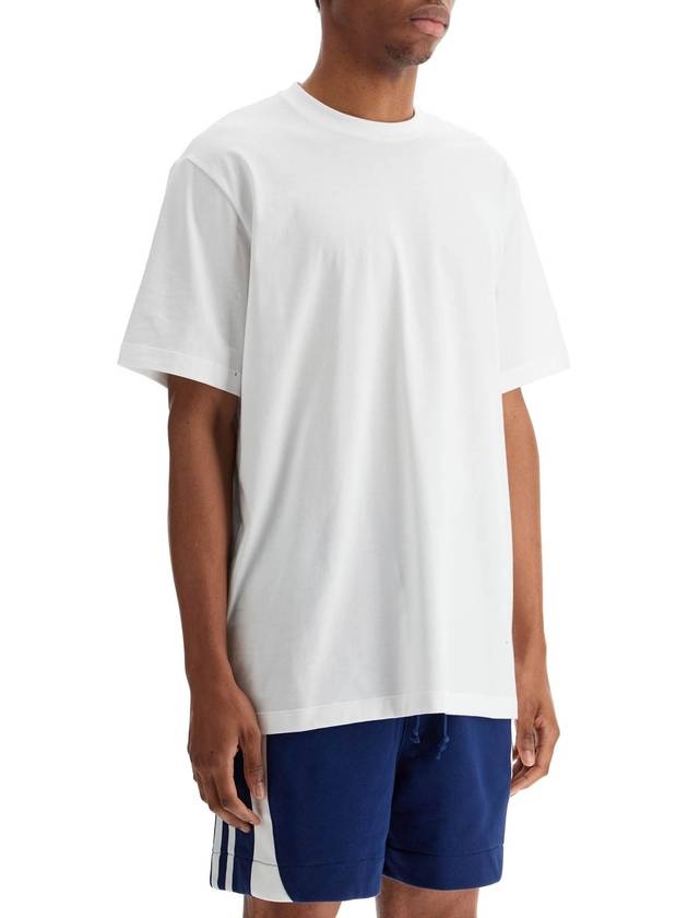 white cotton t-shirt with "uniform of the streets" print - Y-3 - BALAAN 2