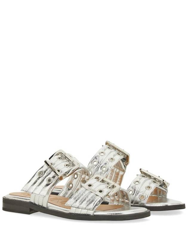 Strap Buckle Slider Sandals S2666 - GANNI - BALAAN 3