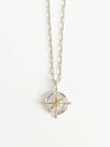 Compass Necklace small silver compass necklace - ELYONA - BALAAN 1