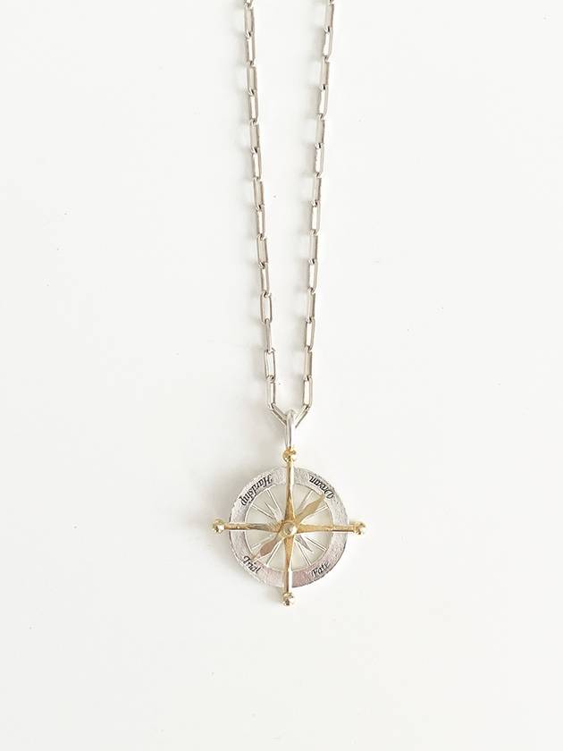 Compass Small Necklace Silver - ELYONA - BALAAN 2