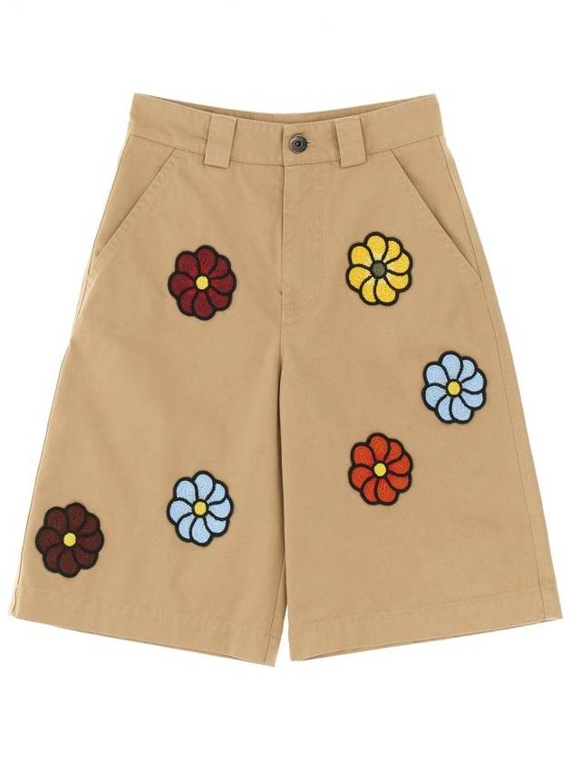 JW Anderson Floral Bermuda Shorts Beige - MONCLER - BALAAN 4