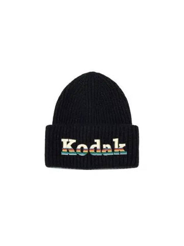 KODAK Apparel rainbow wool blend beanie BLACK - KODO - BALAAN 1