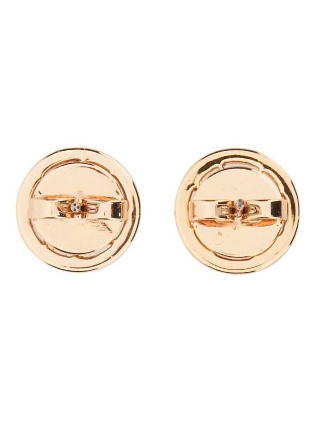 Miller Crystal Stud Earrings Rose Gold - TORY BURCH - BALAAN 5