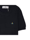 ORB Logo Short Sleeve Knit Top Black - VIVIENNE WESTWOOD - BALAAN 7