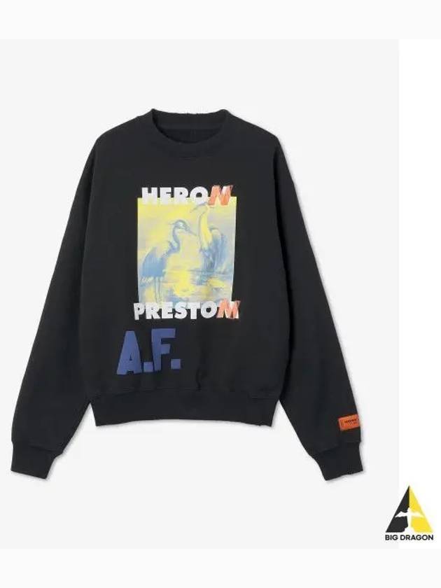 Heron Preston graphic crew neck sweatshirt HMBA016S22JER0031015 - HERON PRESTON - BALAAN 2