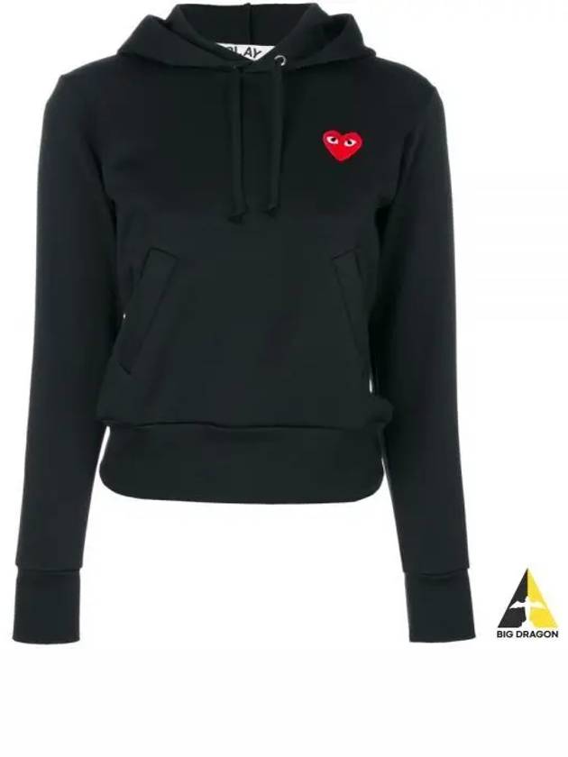 Red Heart Wappen Hoodie Top P1 T173 1 Black - COMME DES GARCONS - BALAAN 2