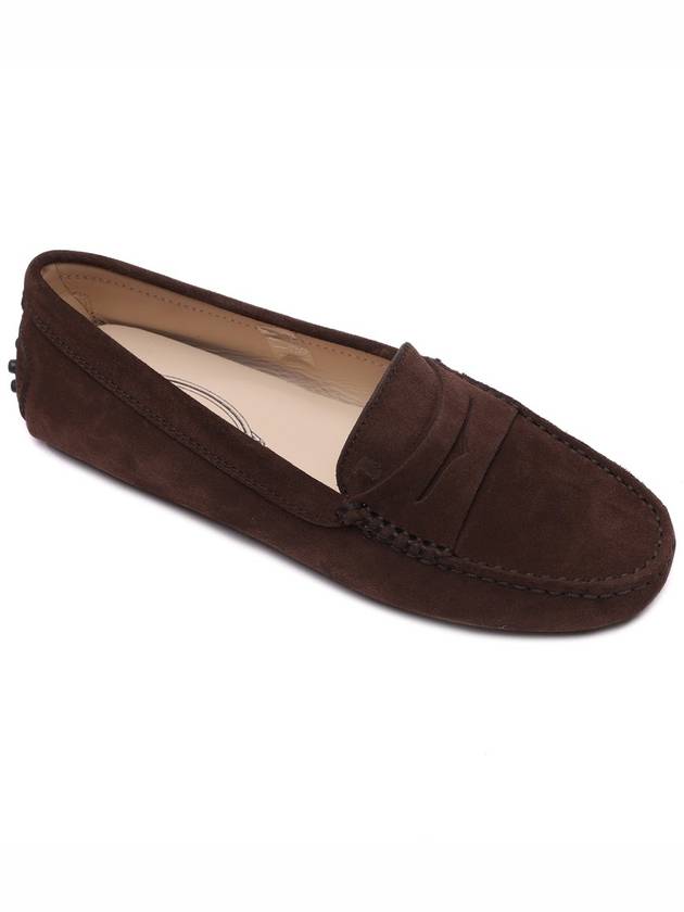 Gommino Suede Driving Shoes Brown - TOD'S - BALAAN 4