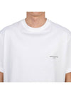 Cotton Square Label Short Sleeve T-Shirt White - WOOYOUNGMI - BALAAN 8