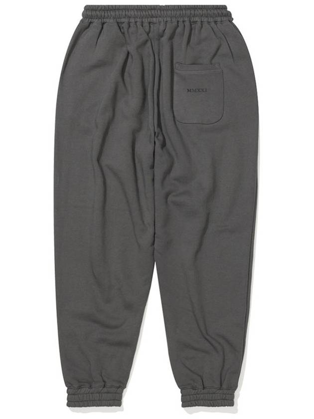 Loose fit jogger pants brushed charcoal gray - IL TEMPO SELECT SHOP - BALAAN 4