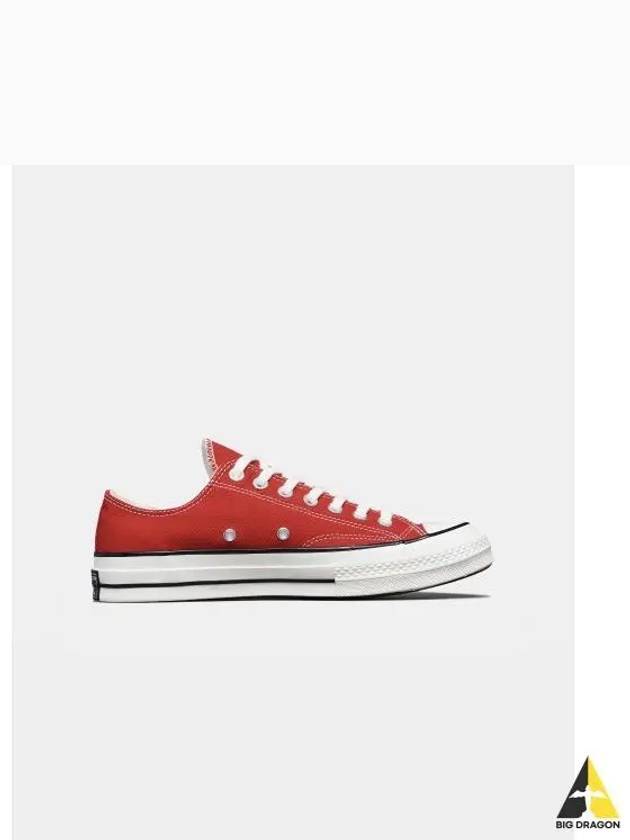 Chuck 70 Low Vintage Canvas Enamel Red - CONVERSE - BALAAN 2