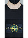 Logo Patch Knit Top Black - STONE ISLAND - BALAAN 9