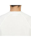 Organic Cotton Logo Patch Crewneck Knit Sweatshirt White - STONE ISLAND - BALAAN 8