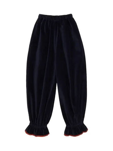 Kids Velvet Juju Pants Navy MP178008 420 - MISHA&PUFF - BALAAN 1