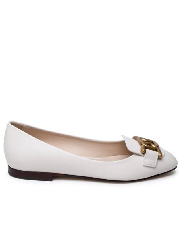 Kate Leather Ballerina White - TOD'S - BALAAN 1