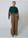 slung wide pants beige - ATHPLATFORM - BALAAN 6