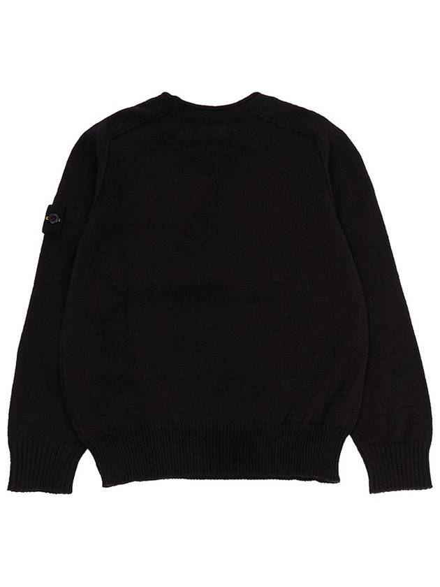 Kids Crewneck Knit Top Navy - STONE ISLAND - BALAAN 3