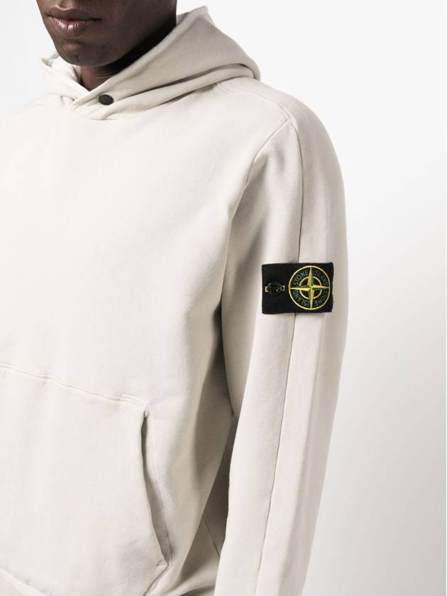 Compass Logo Patch Hoodie Ice - STONE ISLAND - BALAAN 3