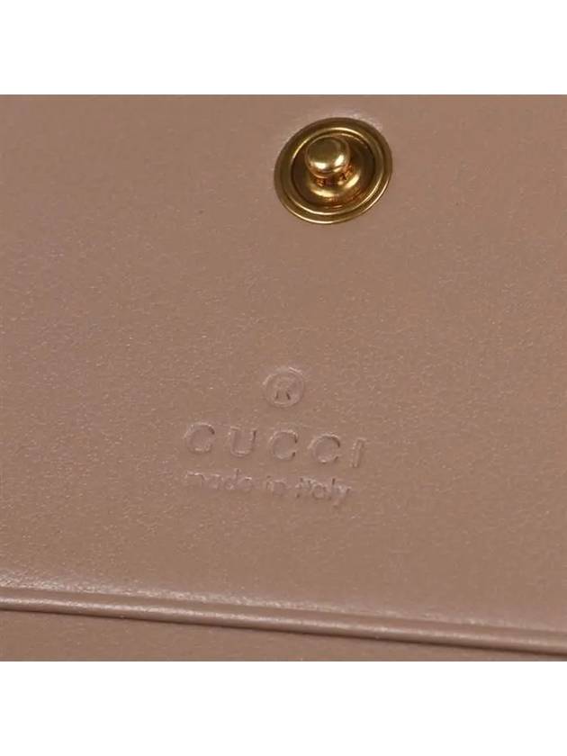 GG Marmont Matelasse Flap Card Wallet Dusty Pink - GUCCI - BALAAN 9