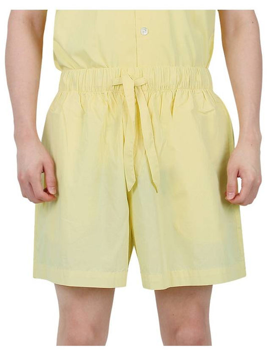Poplin Pajamas Organic Cotton Shorts Lemonade - TEKLA - 2