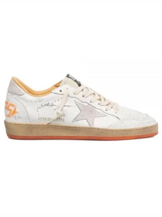 Ball Star Wishes Leather Low Top Sneakers Orange - GOLDEN GOOSE - BALAAN 2