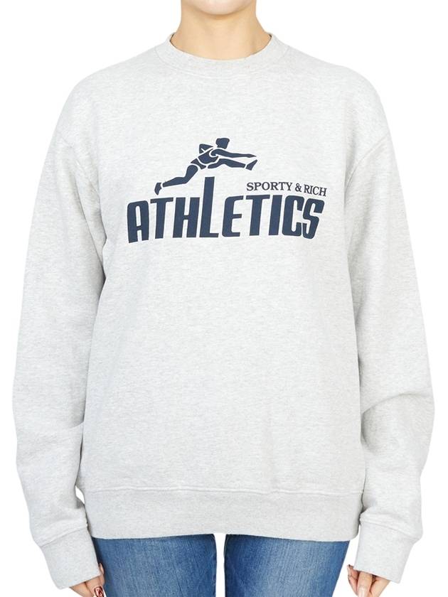 Athletic Sweatshirt Gray - SPORTY & RICH - BALAAN 2