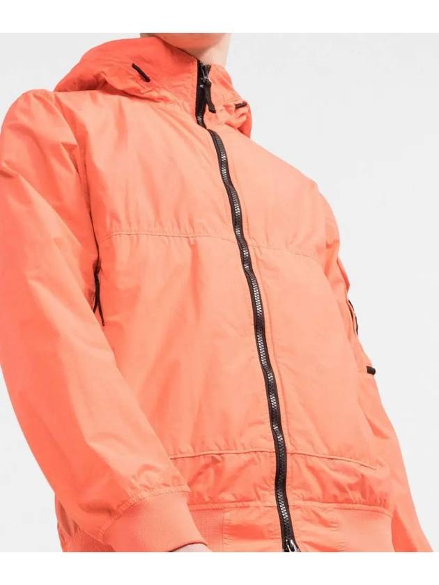 Men's Wappen Patch Naslan Watro Hooded Jacket Orange - STONE ISLAND - BALAAN 4