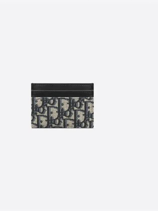 30 Montaine 5 Slot Oblique Jacquard Card Wallet Blue - DIOR - BALAAN 2