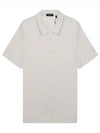 Men's Bron Collar Cotton Short Sleeve Polo Shirt Beige - THEORY - BALAAN 1