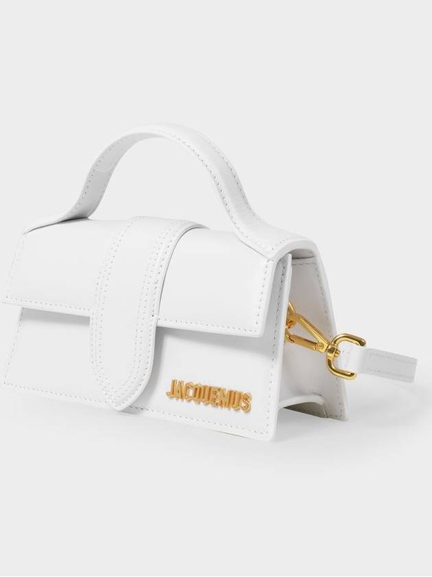 Le Bambino Gold Hardware Logo Mini Tote Bag White - JACQUEMUS - BALAAN 3