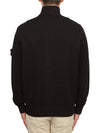 Winter Cotton Cardigan Black - STONE ISLAND - BALAAN 5