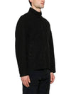 Tela Mock Neck Zip-up Jacket Black - STONE ISLAND - BALAAN 4