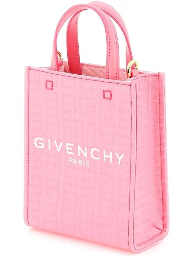 4G Canvas Vertical Mini G Tote Bag Bright Pink - GIVENCHY - BALAAN 4