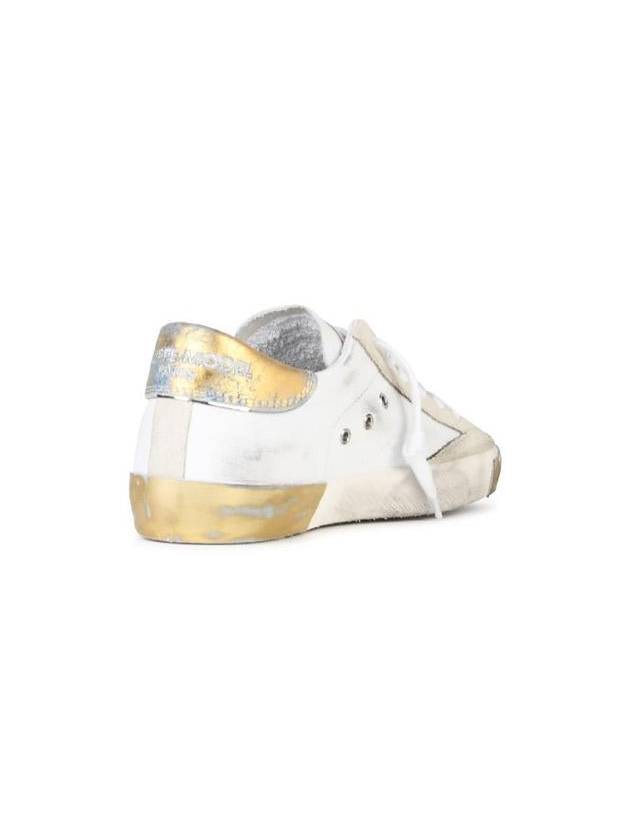 Philippe Model 'Prsx' White Leather Blend Sneakers - PHILIPPE MODEL - BALAAN 3