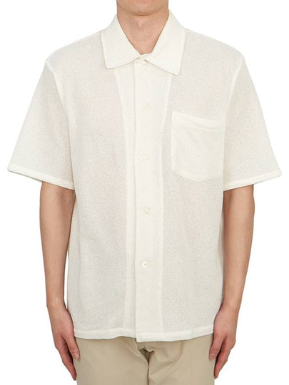 Box Boucle Pocket Short Sleeve Shirt White - OUR LEGACY - BALAAN 2