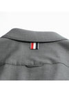 Lightweight Boiled Wool Engineered Stripe Shirt Jacket Grey - THOM BROWNE - BALAAN 7