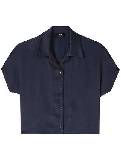 Miley Short Sleeve Shirt Navy - A.P.C. - BALAAN 2