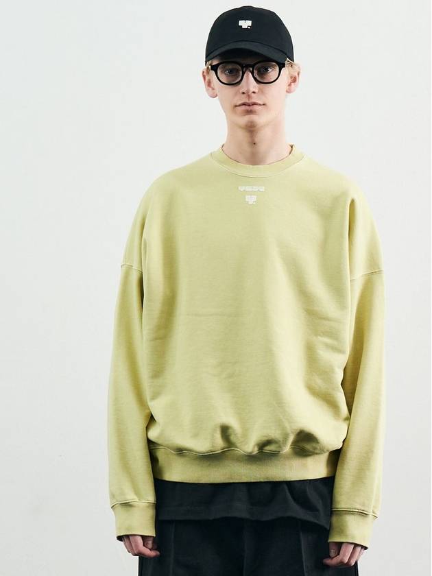 Y PIGMENT OVER SWEATSHIRT YELLOW - YCW - BALAAN 1