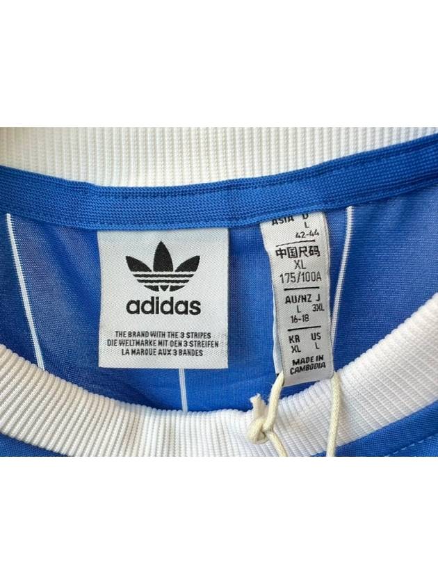 Adicolor 3 Stripes Pinstripe Short Sleeve T-Shirt Blue - ADIDAS - BALAAN 6